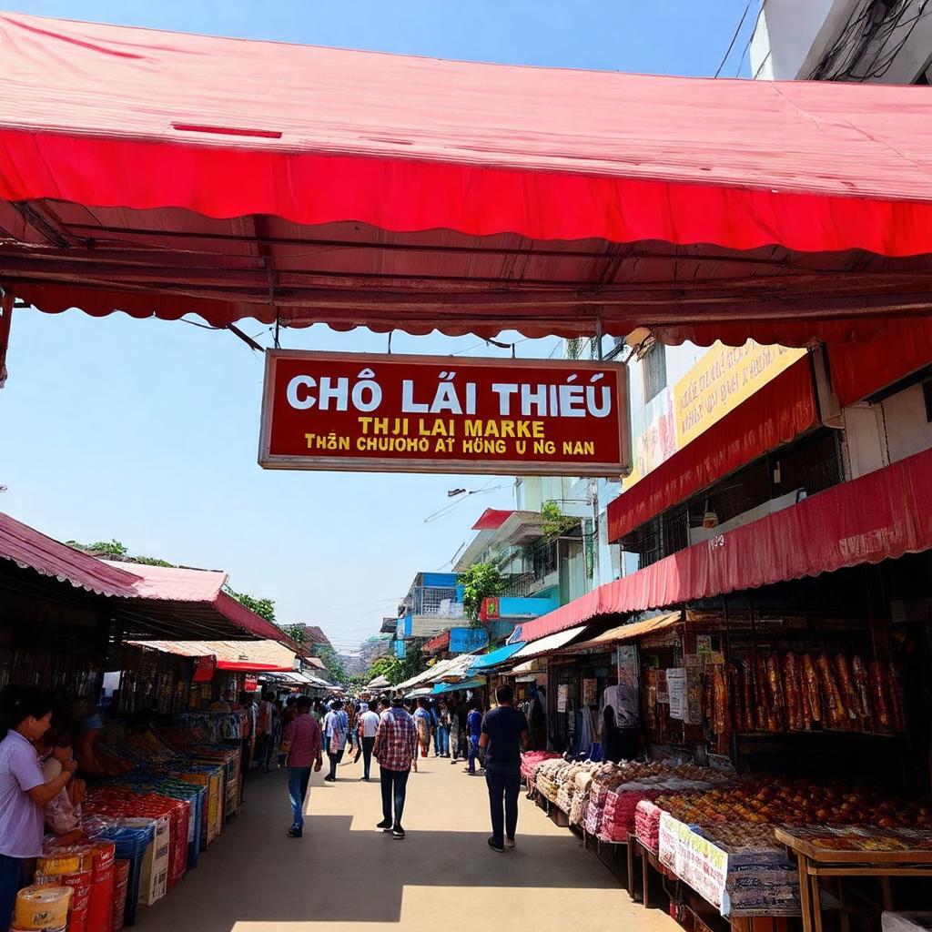 Bien hieu va loi vao Chợ Lái Thiêu, dia chi 17 Tinh Lo 745, Thuan An, Binh Duong